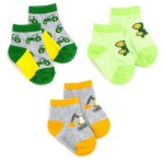 John Deere 3 Pack Shortie Socks 6-12 months John Deere 3 Pack Shortie Socks 6-12 months